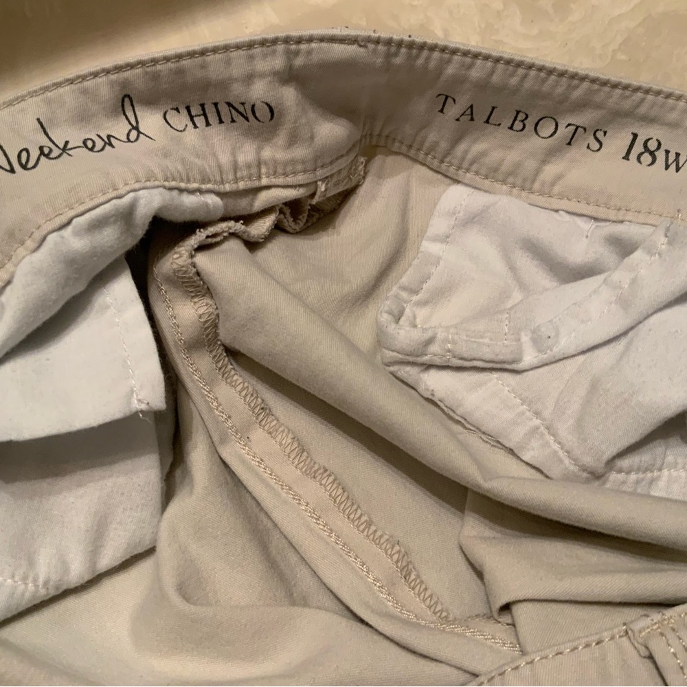 TALBOTS WEEKEND chinos can be long or rolled up! - Picture 2 of 5